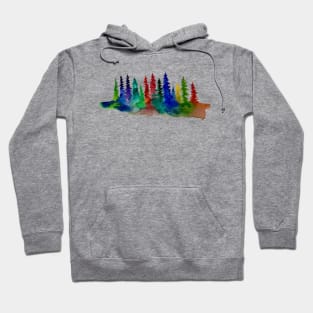 Rainbow pines Hoodie